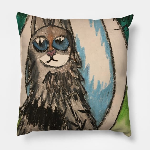 Lincoln Pillow by Hannah's Cats