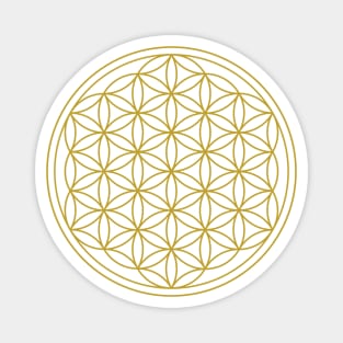 Flower of Life Gold Magnet