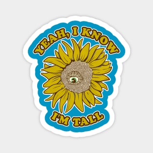 tall sunflower Magnet