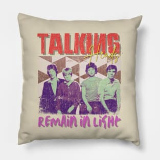 Talking Heads Vintage 1975 // Remain in Light Original Fan Design Artwork Pillow