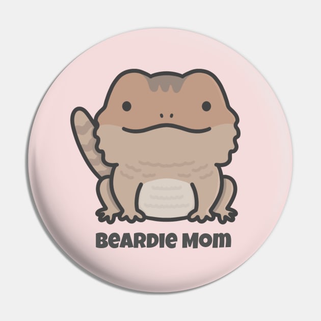 Brown Bearded Dragon Mom Pin by pbanddoodles