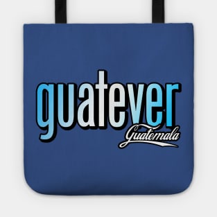 GUATEVER Blue and White Tote