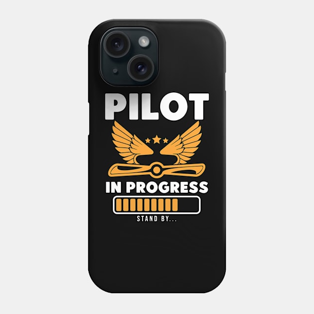 Pilot In Progress Phone Case by binding classroom