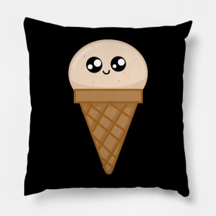 Kawaii Icec ream, Cute Icecream Lover with Sprinkles Pillow