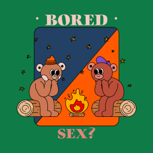 Funny Retro "Bored, Sex?" Parody T-Shirt
