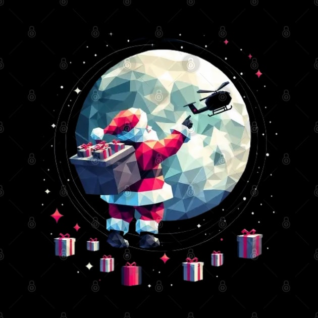 Christmas Santa astronaut by fadinstitute