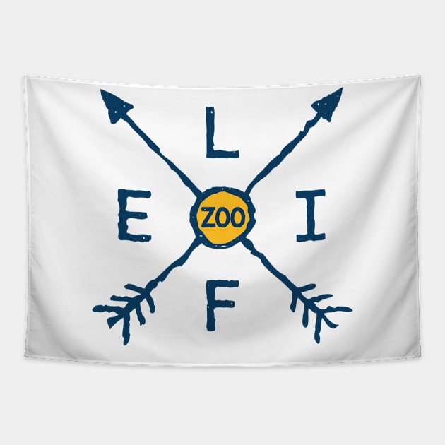 Zoo Life Tapestry by Aunt Choppy