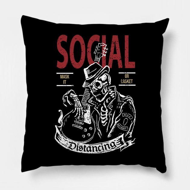 Social Distancing Pillow by Bone Perez