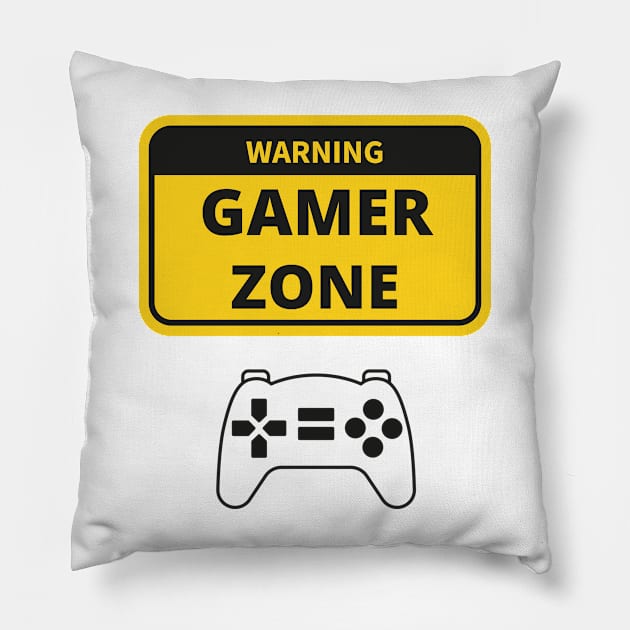 gamer zone Pillow by artoriaa