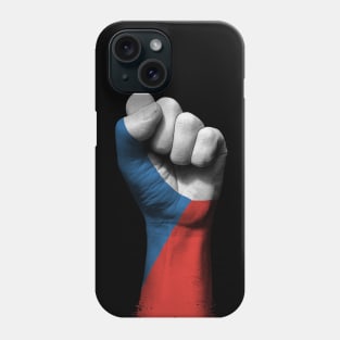 Flag of Czech Republic on a Raised Clenched Fist Phone Case