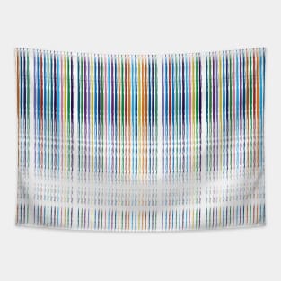 Thin Multicolor Lines Tapestry