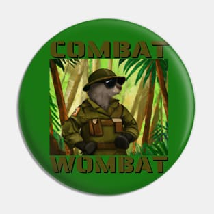 Combat Wombat Pin