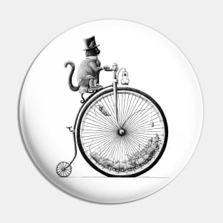 kat op velocipede Pin