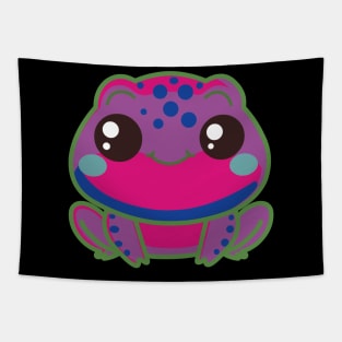 Bi Pride Frog | Cute Design with Bisexual Flag Colors Tapestry