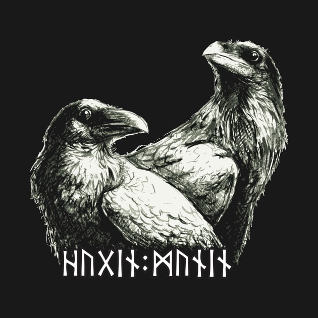 Huginn and Muninn by Wezdew