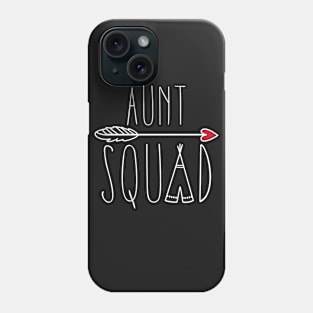 Aunt Squad with Arrow and Heart Auntie Gift Phone Case