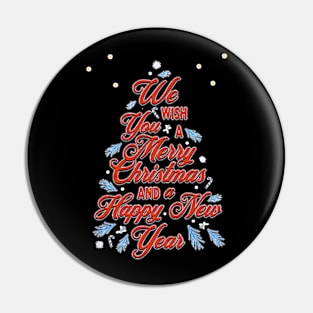 Christmas Holiday wish t shirt Pin