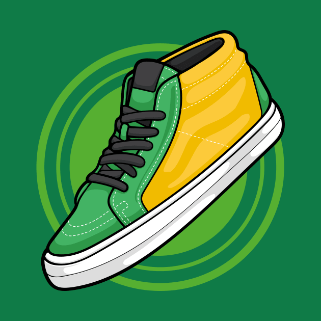 Green Yellow Sneaker by milatees