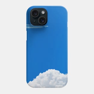 Airplane and clouds Phone Case