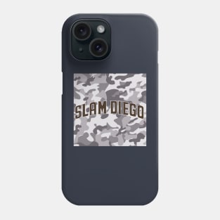 slam diego curve path blue army pattern 2 Phone Case