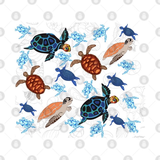Sea turtles pattern by Serotonin