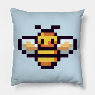 Cute Bee Pixel Art Pillow