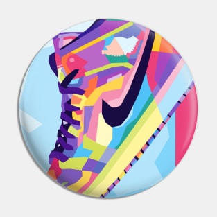 Snekaers Design Wpap Pop Art Pin