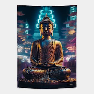 City Buddha Tapestry