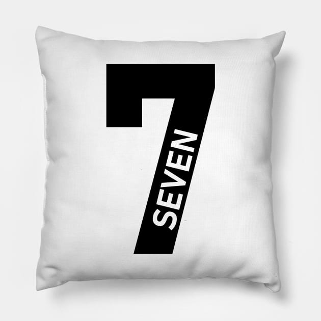 Number 7 Pillow by satyam012