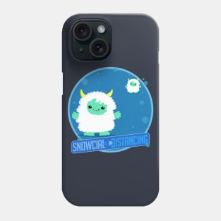 Snowcial distancing Phone Case