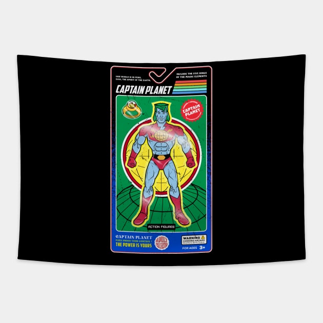 Captain planet action figures Tapestry by redwane