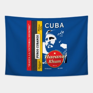 Cuba Castro Havana Habana Santiago Salsa Rhum Travel Tapestry