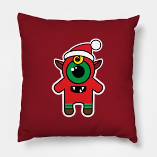 Elf Monstrosity • Merry Scary X-mas Pillow