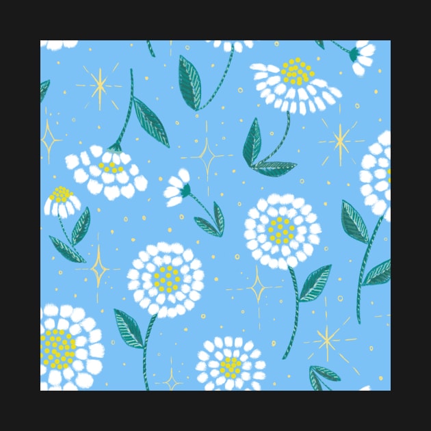 Blue Daisy dreams by Papergrape