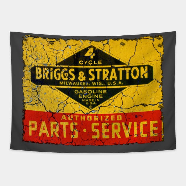 Briggs and Stratton small engines Tapestry by Midcenturydave