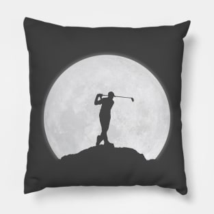 Golfer man and the Moon Pillow