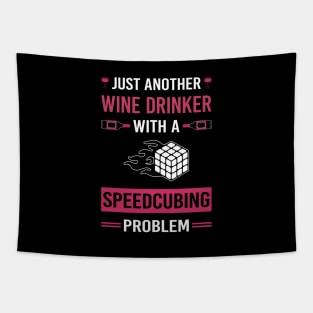 Wine Drinker Speedcubing Speedcube Speedcuber Speed Cubing Tapestry