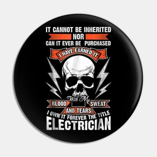 Funny Electrician Gift Great Union Meme T-Shirt Pin