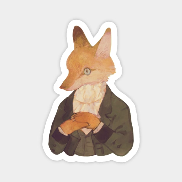 Fox gentleman Magnet by rt0no