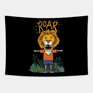 Lion Boy Roar! Tapestry