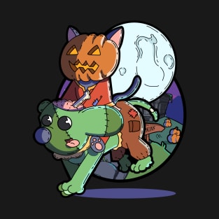 running away from the pumpkin field T-Shirt