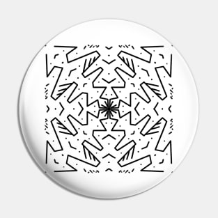 Zig Zag Mandala Pin