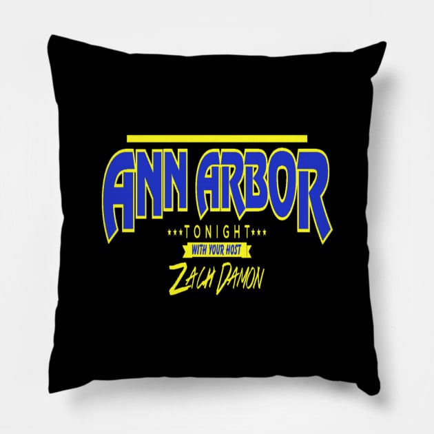 Ann Arbor Tonight Pillow by A2Tonight