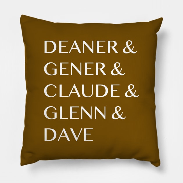 WEEN Names Pillow by GypsyBluegrassDesigns