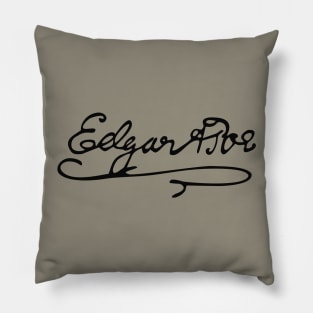 Horror Visionary - Edgar Allan Poe Signature 1 Pillow