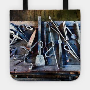 Blacksmith Tools on Table Tote