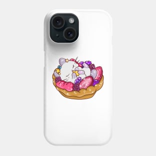 fruit and cat pie Phone Case