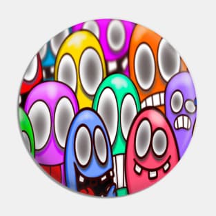 Oddballs Crazy Weird Loony Characters Pin