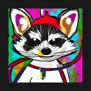 Graffiti Characters Raccoon T-Shirt