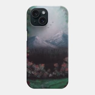 Mountains beyond the pines Phone Case